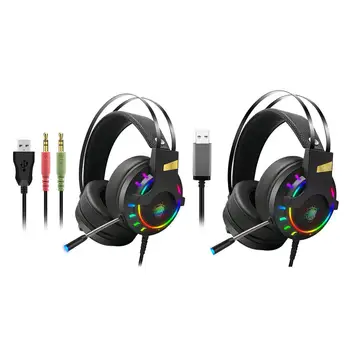 

For PS4 Gaming Wired Headphone With Microphone 7.1 Channel For PC Laptop XBOX With Noisy Cancelling Stereo Waterproof Headset