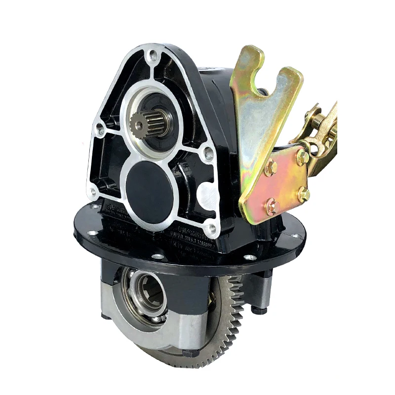 Electric tricycle differential gear pack assembly, high-power integrated shift reduction gearbox differential