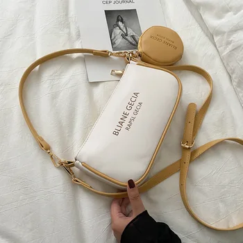 

French Niche Letter Bag Female Bag 2020 Texture Crossbody Underarm Bag Retro Baguette Handbag Designer Luxury Bag Channels CC GG