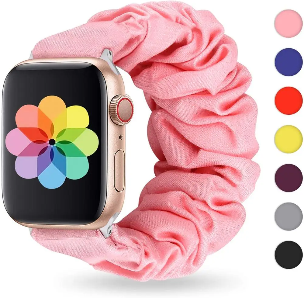Резной ремешок для Apple watch series 6 5 4 se iWatch 3 38 мм 42 Женский эластичный пояс correa Браслет
