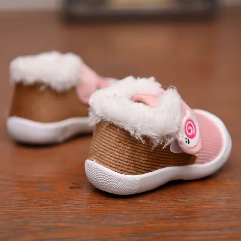 Новинка года; зимние ботинки для маленьких мальчиков и девочек; Толстая Теплая обувь; модные зимние ботинки для малышей; детская хлопковая обувь для От 1 до 3 лет
