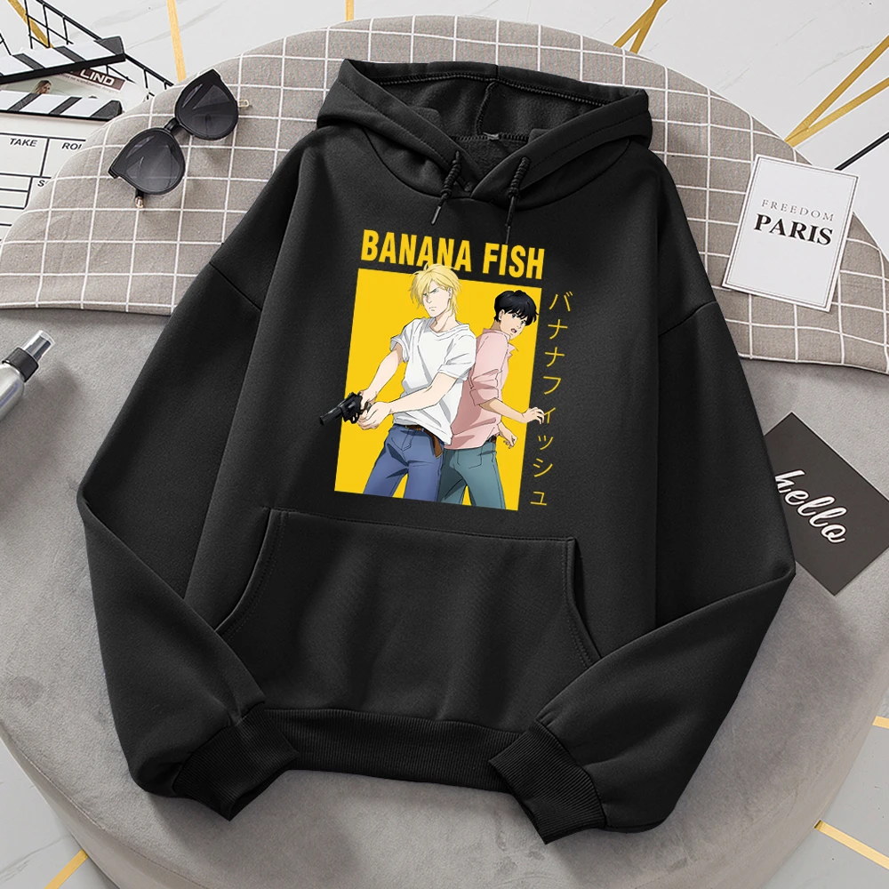 Nueva llegada de 2021 sudaderas con capucha de marca Japón Anime Banana Fish impresión sudadera capucha otoño sudaderas Casual con capucha de lana hombre|fitness hoodiebrand hoodie - AliExpress