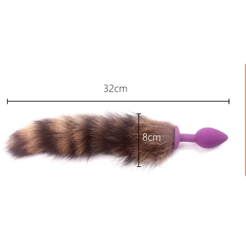 Silica Gel Anal Plug Fox Tail Anal Toys Erotic Anus Toy Butt Plug Sex Toys for Woman and Men Sexy Butt Plug Adult Accessories 6
