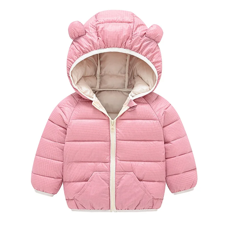 2021 Winter Girls Down Jacket Baby Boys Coat Kids Hooded Outerwear Coat