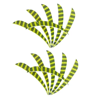 

12pcs 3'' Turkey Feather Fletching Archery Hunting Arrow Right Wing / Left Feathers, Water-drop Shape