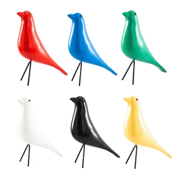 

European Resin Bird Figurine Home Interior Table Decoration Craft Wedding Christmas Gift Dove of Peace Statue Office Home Mascot