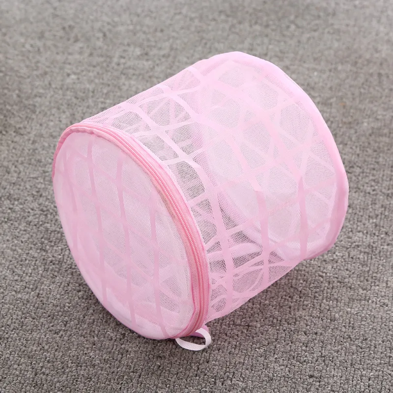 

New Style Fine Mesh with Stand Floating Underwear Laundry Bag Bra Care Wash Small Clothes Mesh Nursing Wash Hood
