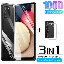 3in1 protetor de tela para samsung galaxy a02s frente para trás hidrogel protetor em samsun a 02 s a12 a02 02 s filme de vidro samsunga02s