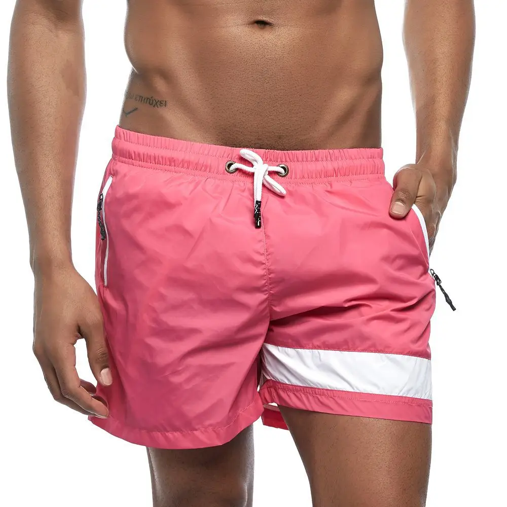 

Quick Dry Board Shorts Men Swimwear Swimming Trunk Beach Boardshort Swim Short Surf Suit Lined Mens Sport Running Workout Shorts