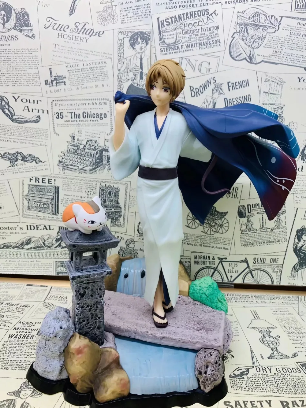 25 см Natsume Yuujinchou Nyanko Sensei Madara Cat& Такаси Нацумэ фигурка аниме фигурка ПВХ Новая коллекция Фигурки игрушки