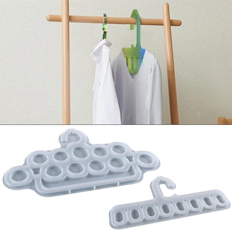 Creative Hanger Resin Mold Handmade Silicone for Ties Silk Scarf Belt Mold Holder DIY Crafts