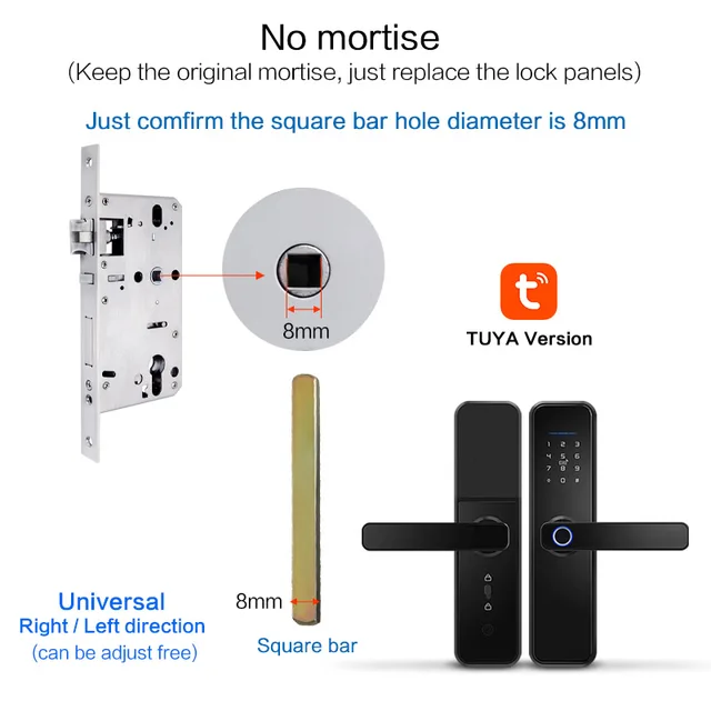 WITHOUT MORTISE