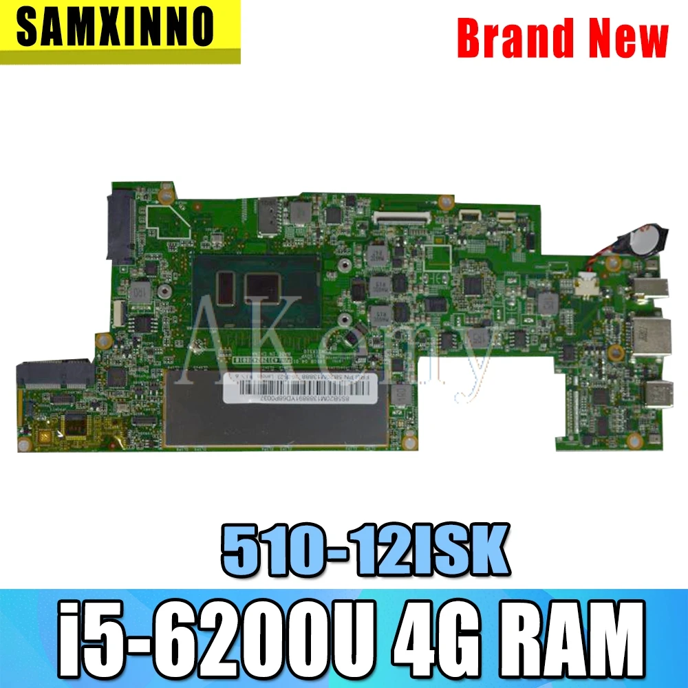 

SAMXINNO For Lenovo Ideapad Miix 510-12ISK Laotop Mainboard MIIX510 Motherboard with i5-6200U CPU 4G RAM