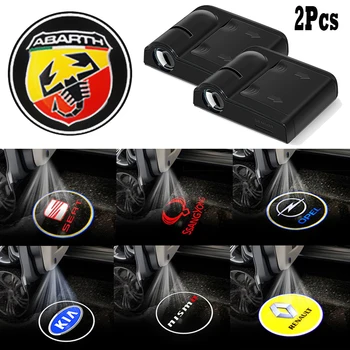 

2pcs Automobile Badge LED Door Welcome Lamp for Mercedes-Benzs W204 W205 W203 AMGs W213 W176 W211 W209 SLK R171 Car Logo Lights
