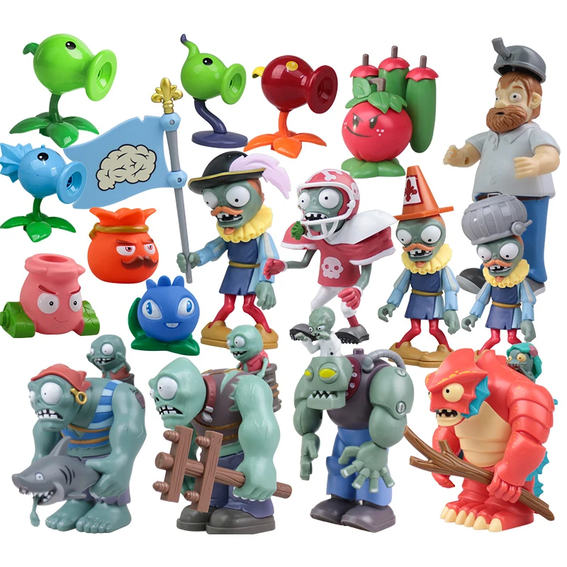 1pcs Anime Cute Animal Plant Vs Zombie Peashooter PVC Action Figure Toy Gifts High Quality Shooting Zombies Model Toys | Игрушки и хобби