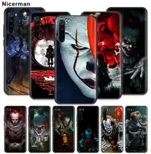 Caso de horror palhaço pennywise para xiaomi redmi nota 9 s 9 max 8 t 7 8 k30 zoom k20 pro 8a 7a 6 silicone coque telefone capa caso