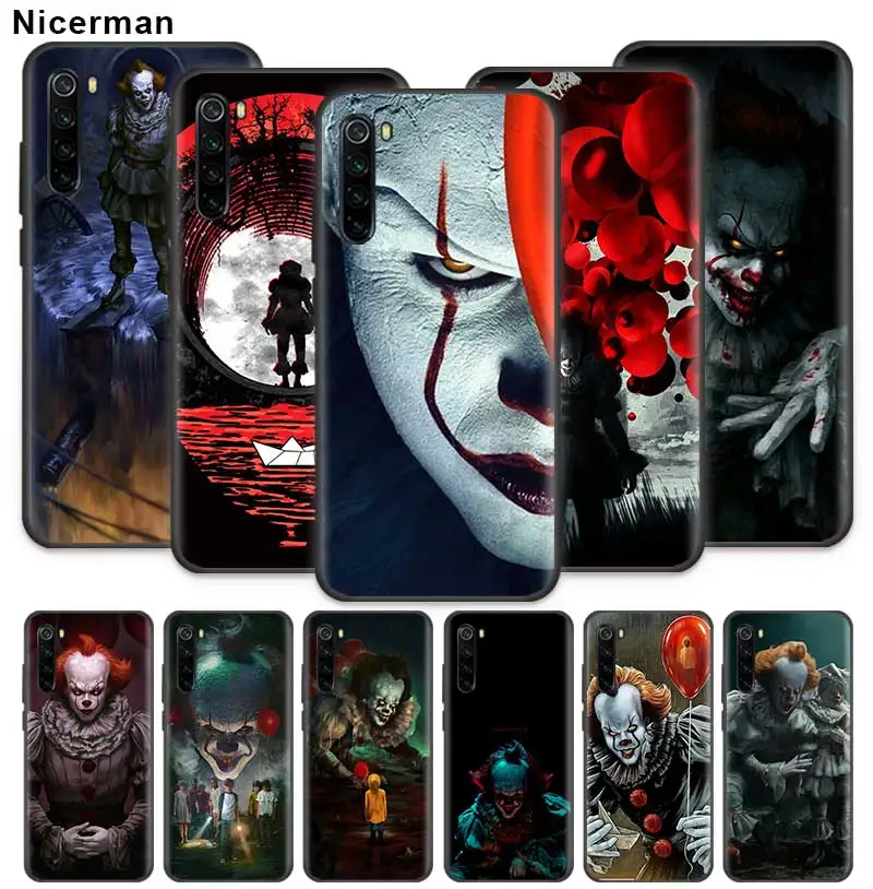 Чехол накладка для телефона Pennywise силиконовый Xiaomi 9 Max 8T 7 8 K30 Zoom K20 Pro 8A 7A 6|Бамперы| |