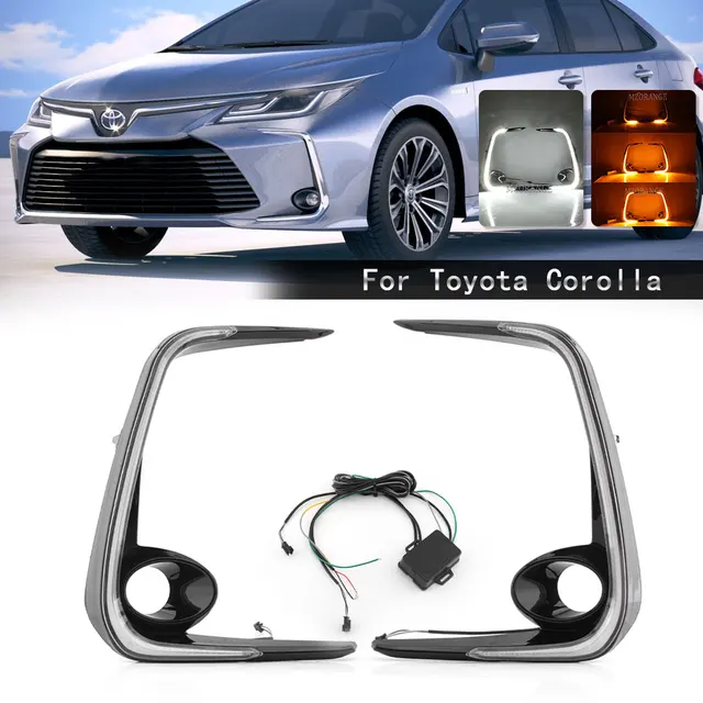 Montaż Świateł Przeciwmgielnych Drl Dla Toyota Corolla 2019 2020 Światła Przeciwmgielne Światła Przeciwmgielne Pokrywy Ramek Kratka Kratki Pokrywa Światło Przeciwmgielne Sklep Online Tanie Tanio + Akcesoria