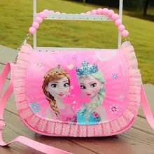 Новая детская сумка с рисунком Эльзы и Анны, милая сумка на плечо для девочек, детская сумка-тоут для девочек, сумка-мессенджер, мини-сумка принцессы