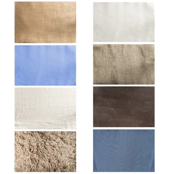 

Nitree Solid Color Linen Texture Blue Cloth Photo Studio Props Fotografia Achtergrond Background Food Photography Backdrop Vinyl
