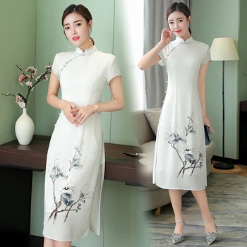 

2020 chinese dress vietnam aodai chinese traditional dress green aodai cheongsam dress robe chinoise qipao
