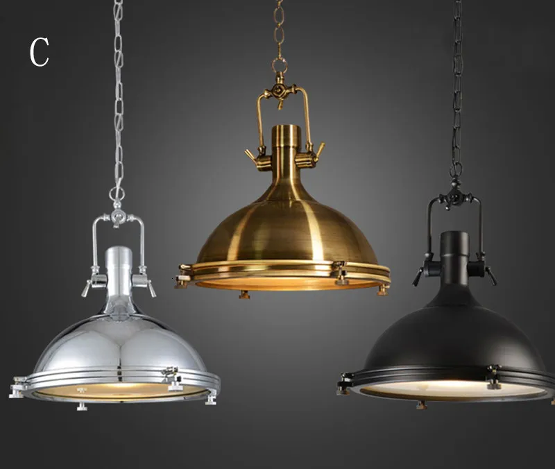 3 стиля Лофт ретро промышленный подвесной металлический подвесной светильник винтажный E27 Светодиодный светильник s для кухни бар кофе светильник