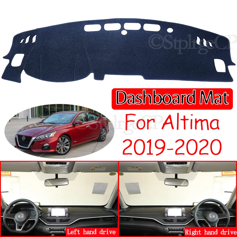 

Противоскользящий коврик для Nissan Altima 2019 2020 L34, накладка на приборную панель, Солнцезащитный коврик, защитный ковер, анти-УФ аксессуары, коврик