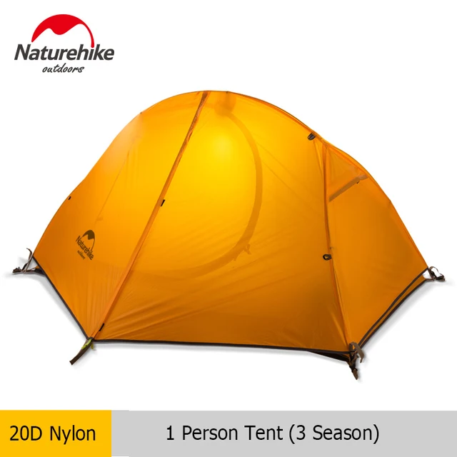 Naturehike Tent Single 1 Person Ultralight Cycling Tent Portable Waterproof Shelter Fishing Beach Outdoor Hiking Camping Tent Orange
