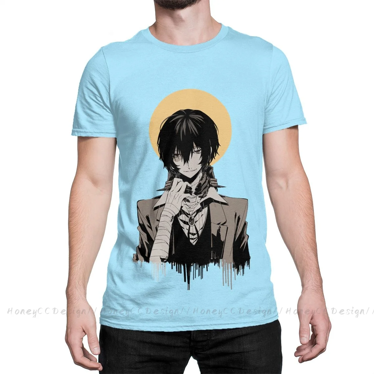 Мужская классическая футболка Mai_Dazai osсаму Повседневная Свободная рубашка с