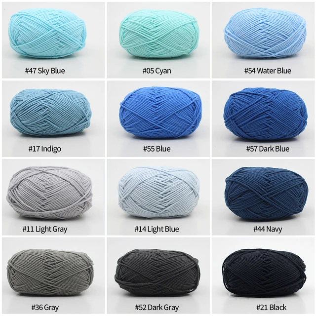 Milk Cotton Yarn Knitting 50g  Milk Cotton Yarn Crochet Yarns - 50g/set Milk  Cotton - Aliexpress