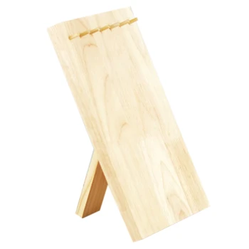 

Unfinished Wood Jewelry Necklace Pendant Display Stand Holder Rack Hooks for Necklace Pendant Chain Bracelet