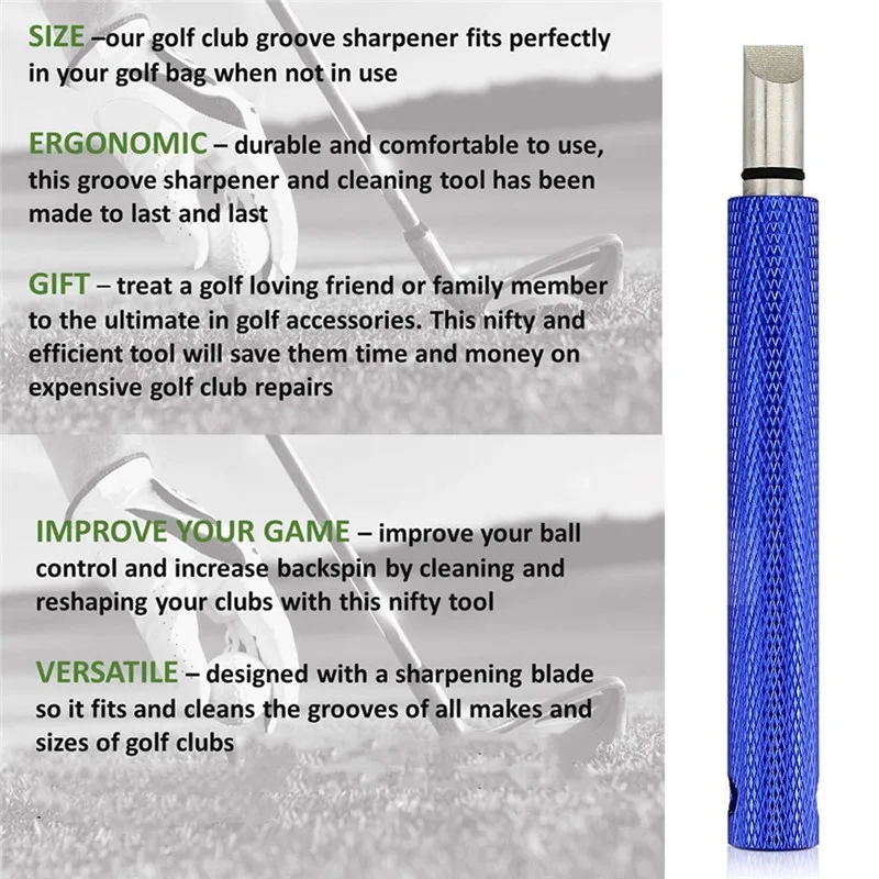 Multicolor Aluminum Cleaner Cleaning Golf Pole Clearance Device Clear Trench Pen Practical Golf Cleaning Tool Durable Grooving