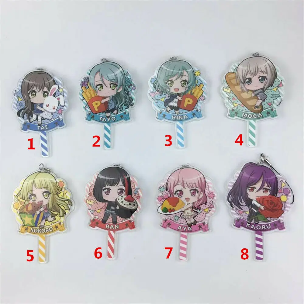 

Anime BanG Dream! Acrylic keychain Key Ring Race Straps cosplay