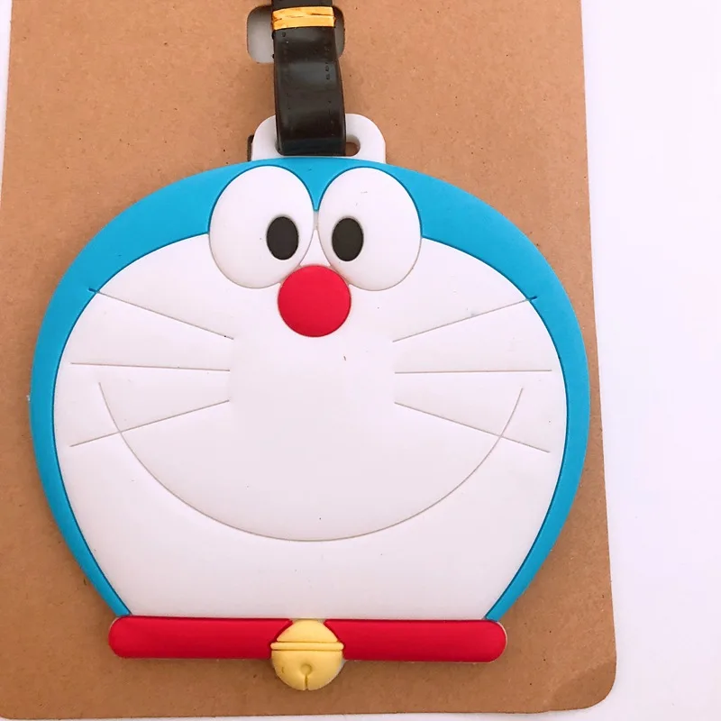 Мультфильм Doraemon багажная бирка дорожные аксессуары милый портативный чемодан сумка бирка кремния бирки с именами Женщины Мужчины этикет багаж