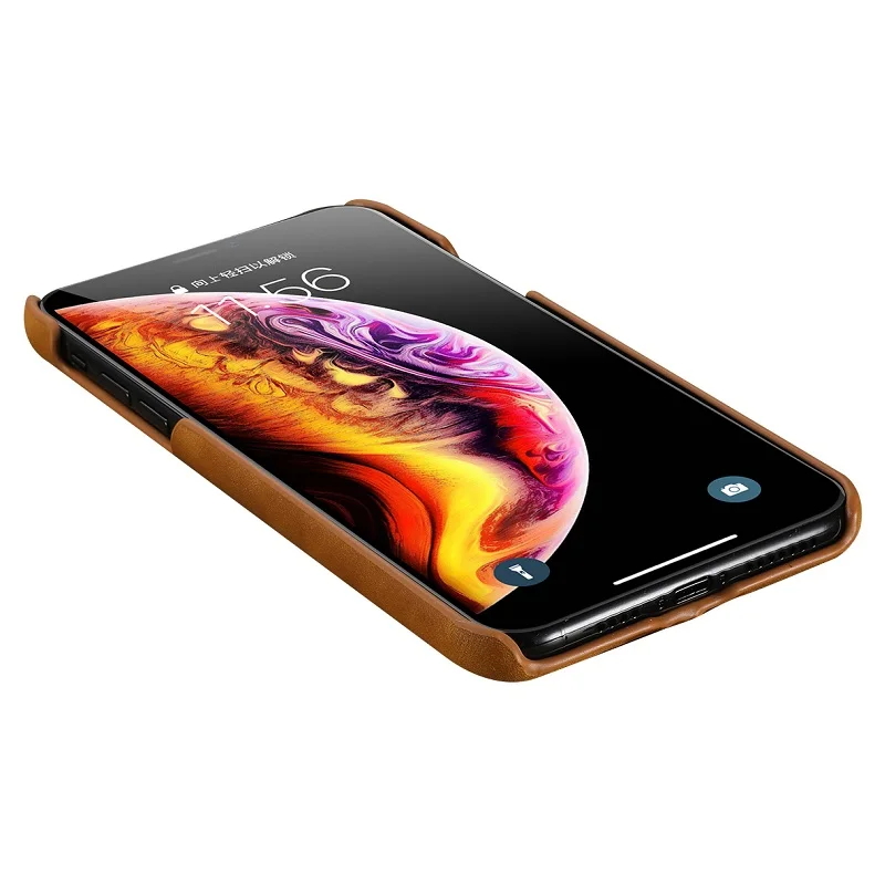 Тонкий жесткий чехол из натуральной кожи для iPhone 11 Pro Max 11Pro X XS XR 10 Роскошные ультра