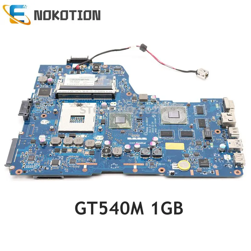 Материнская плата NOKOTION для ноутбука TOSHIBA Satellite A665 P750 P755 основная K000125710 PHQAA LA 6831P HM65