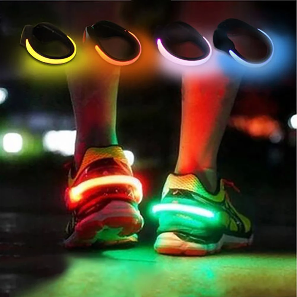 СВЕТОДИОДНЫЙ световой зажим для обуви открытый велосипедный ночной бег обувь Безопасность Велоспорт Спорт Путешествия светодиодный