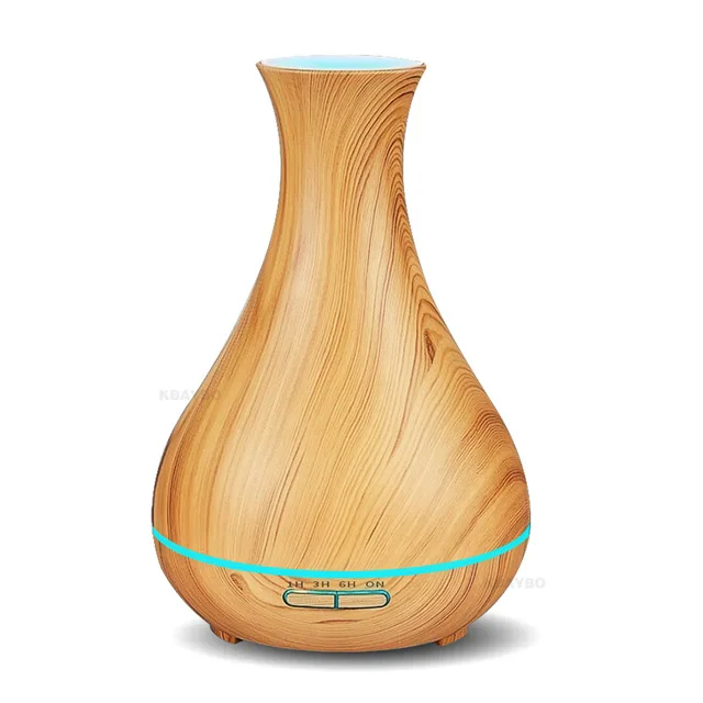 

KBAYBO 550ml Aroma Essential Oil Diffuser Electric Wood Grain Ultrasonic Cool Mist Humidifier for Office Home Bedroom LivingRoom