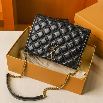 

Ladies Large Capacity Small Square Bags Classic Chain Shoulder Messenger Bag Luxury Vintage Crossbody Bags Phone Purse Channels