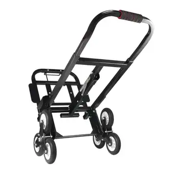 

Stair Climber Hand Truck, Solid Rubber Tires-440LBS Barrow Hand Truck Bracket Roll Cart Trolley Hardware Tools