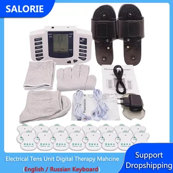 

Electrical Tens Unit Digital Therapy Mahcine Back Arm Waist Neck Massager Pulse Acupuncture Full Body Relax Muscle Stimulator