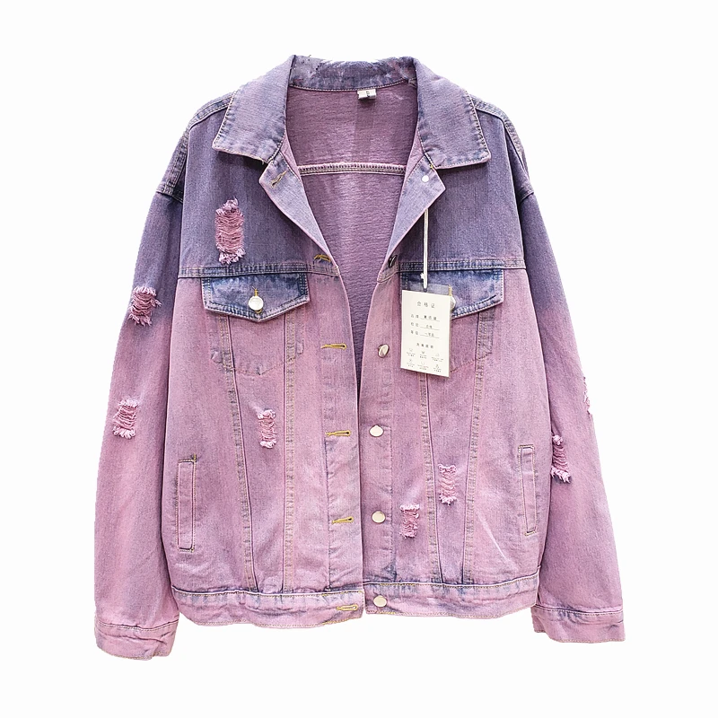 ombre jean jacket