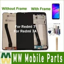 Без/с рамкой для XIaomi Redmi7 Redmi 7 Redmi 7A Redmi7A ЖК-дисплей сенсорный экран Стекло сенсор черный цвет+ комплект