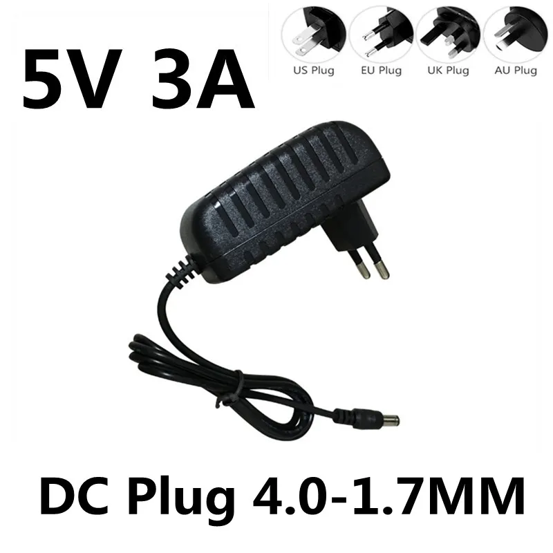 Ac 100-240V Dc 5 V 3A Switch Alimentatore Caricabatterie Adattatore 4.0*1.7Mm Porta 5 V Volt Per Orange Pi Pc / Plus 2