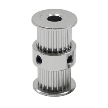 

Professional Gear Timing Pulley 3D Printer Parts Aluminum Alloy Replacement 20 Tooth Practical Durable Spare Double Round-Headed