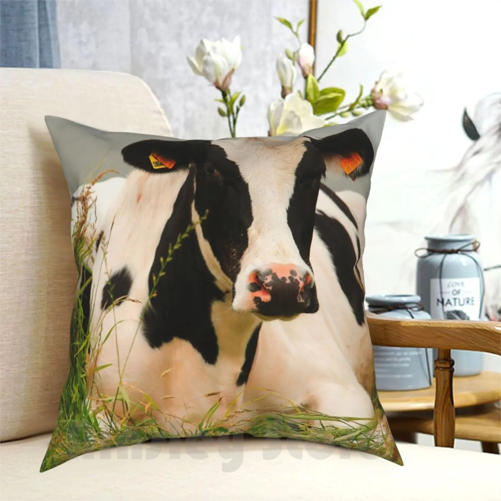 Чехол для телефона Holstein с рисунком домашняя мягкая накидка-подушка коров