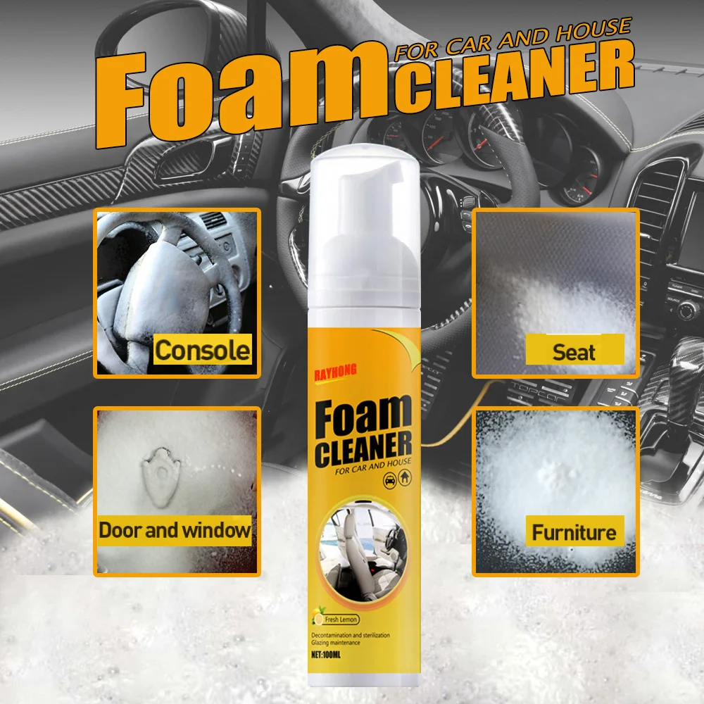 150Ml Multi-Purpose Foam Cleaner Anti-aging Cleaning Automoive Car Interior Home Cleaning Foam Cleaner Home Spray
