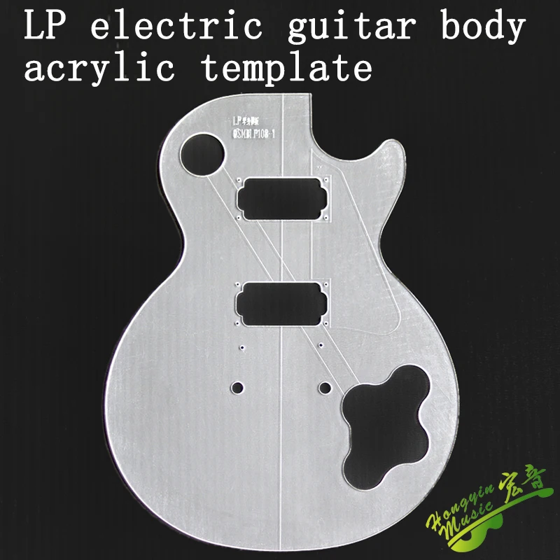 LPStyleElectricGuitarBodyTransparentAcrylicTemplateGuitar