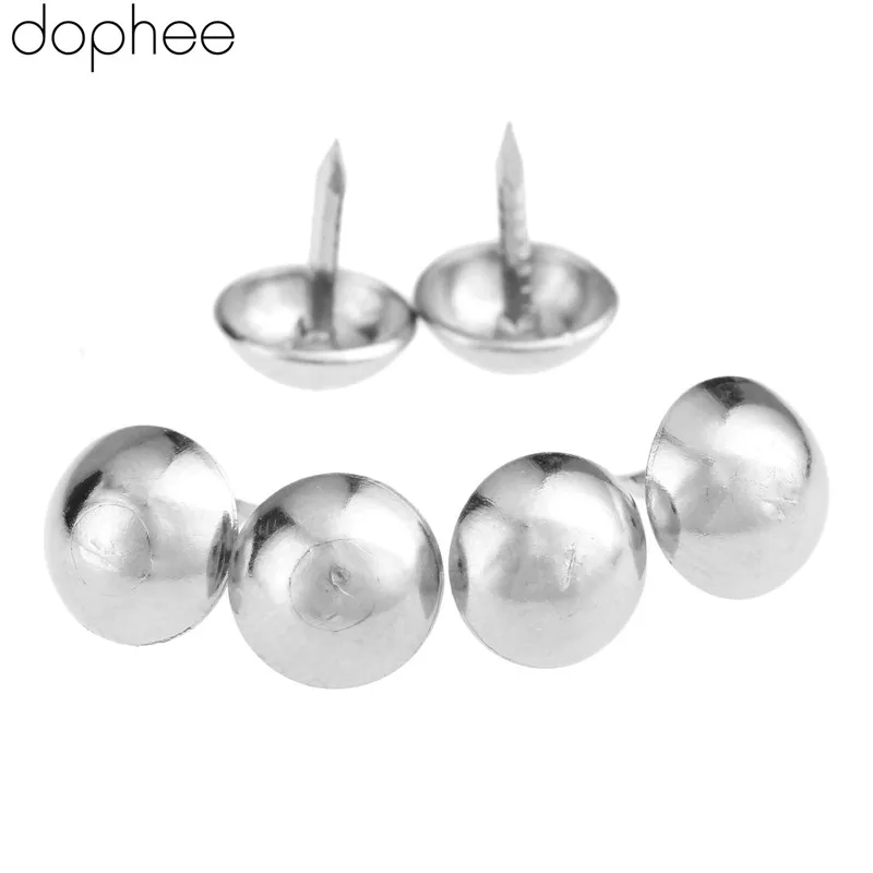 

7x10mm 100Pcs Silvery Upholstery Nail Tachas Jewelry Gift Case Box Sofa Furniture Decorative Tacks Stud Pushpin Hardware