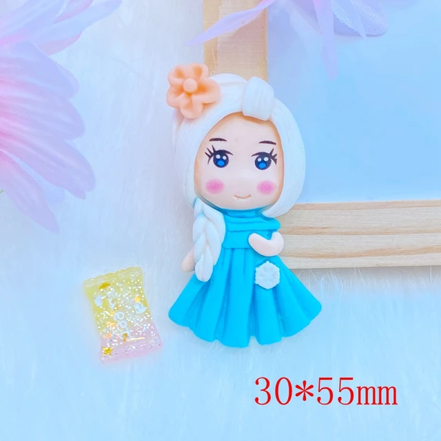 2Dcs Új Aranyos Rajzfilm Hercegnő Tuba Lapos Hátsó Gyanta Kabochonok Scrapbooking Barkács Ékszerek Kézműves Dekorációja Q25 - Image 4
